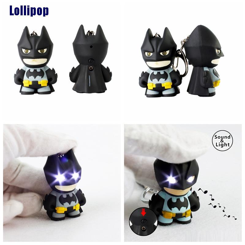 Móc Khóa Hình Batman Có Đèn Led Và Âm Thanh Độc Đáo