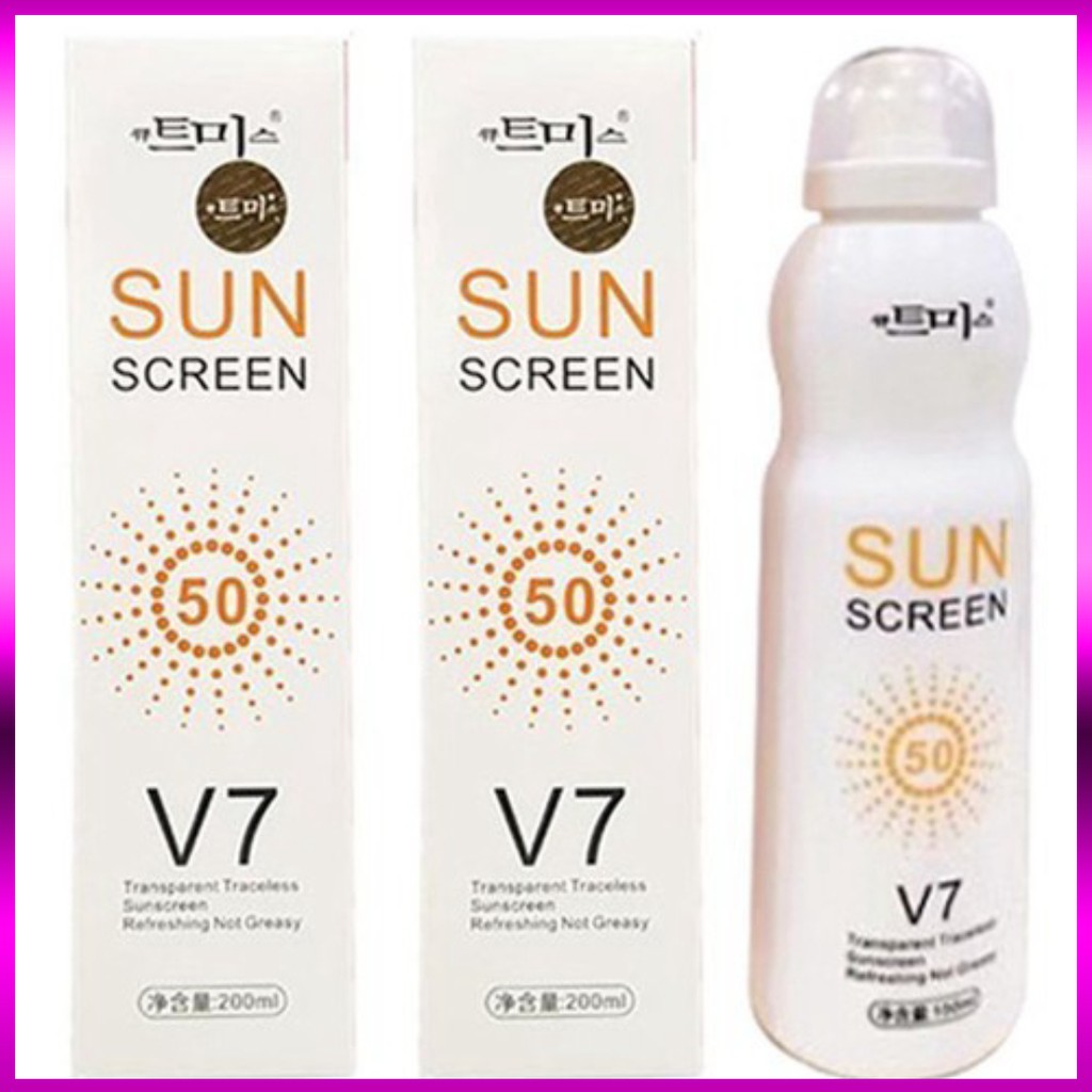 [ GIÁ HUỶ DIỆT ] KEM CHỐNG NẮNG TOÀN THÂN DẠN XỊT SUN SCREEN V7 Hàn Quốc 180ml