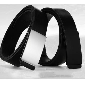 (SALE KHỦNG ) Dây nịt da, thắt lưng nam thời trang mặt trơn - inox cực men - Hàng nhập khẩu