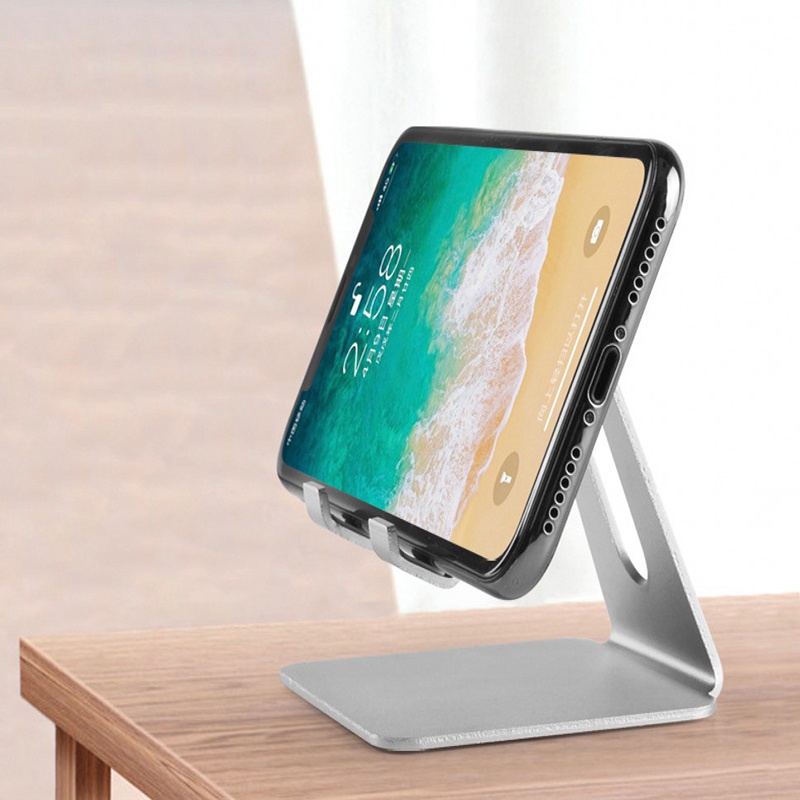 Giá Đỡ Điện Thoại Để Bàn Bằng Hợp Kim Nhôm Cho iPhone Và Android