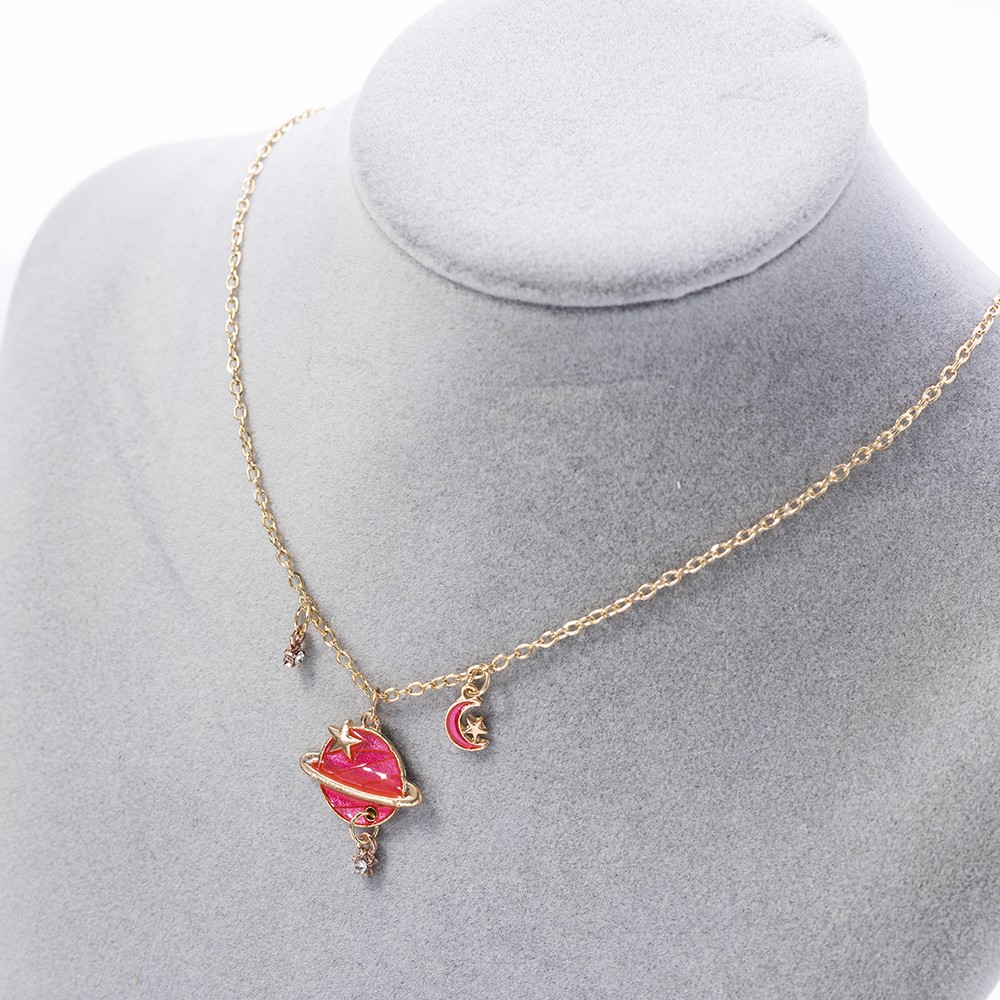 Vòng choker mặt hình hành tinh ngôi sao lấp lánh hợp thời trang