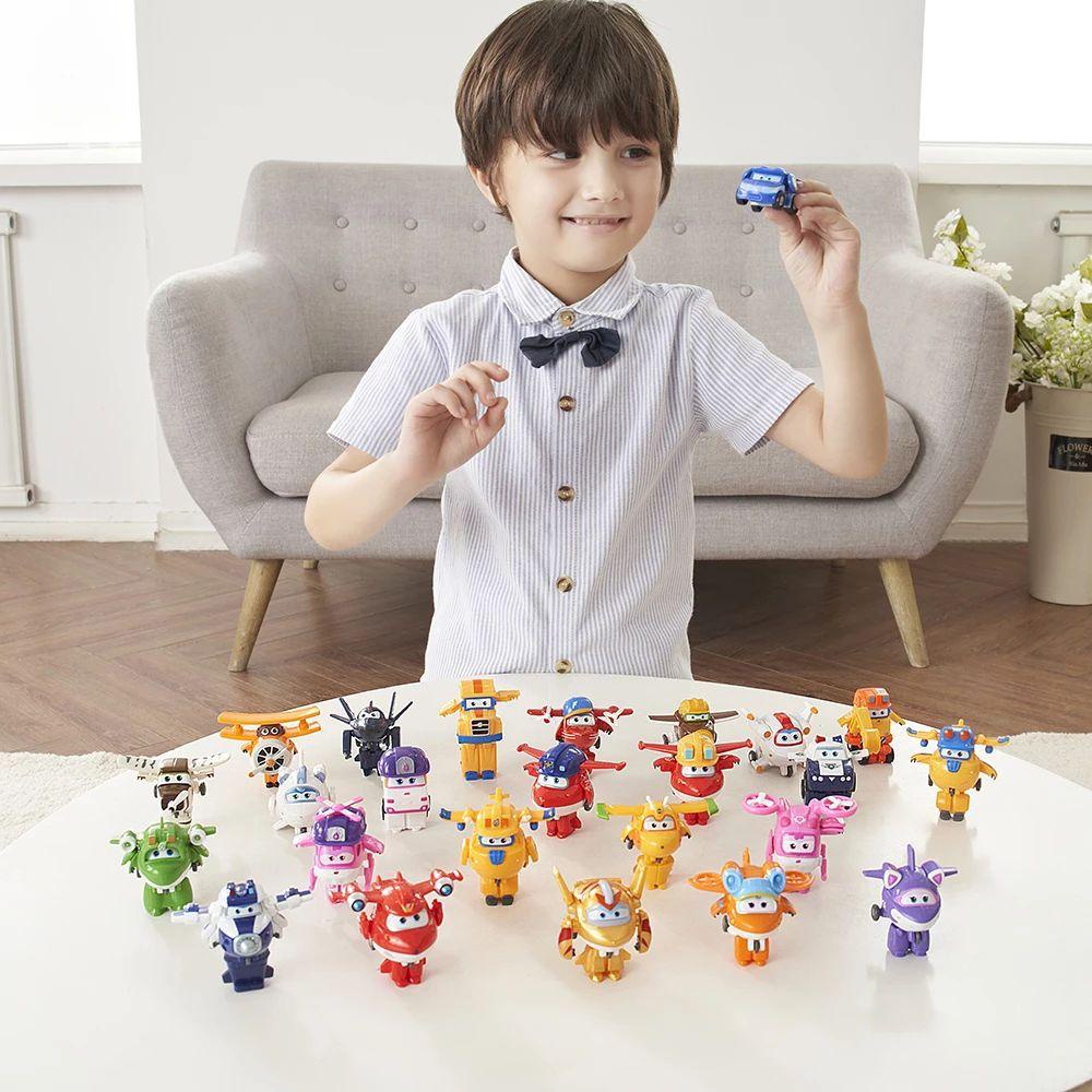 Bernardoaa super wings hoạt hình cho trẻ em biến dạng mini jett dizzy plane robot