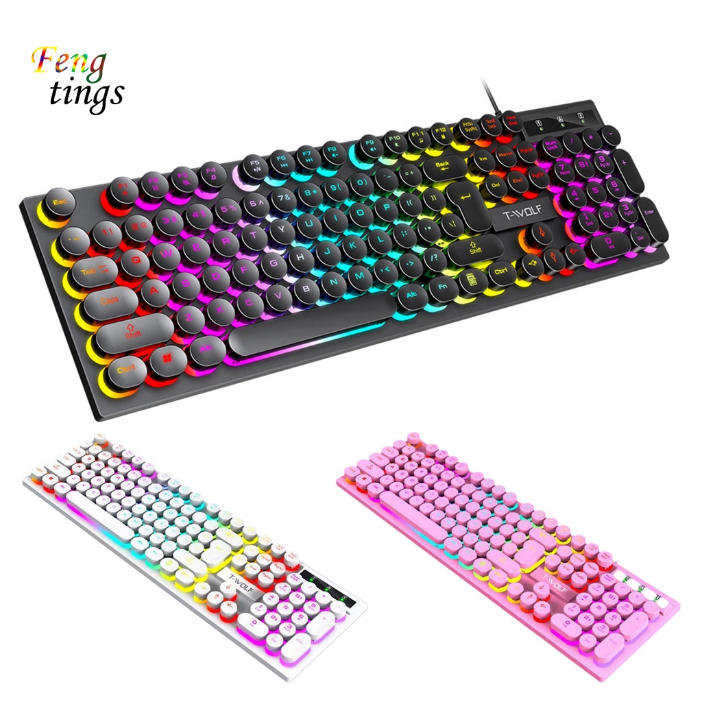 Bàn Phím Cơ 104 Phím T80 Có Dây USB Chất Lượng Cao