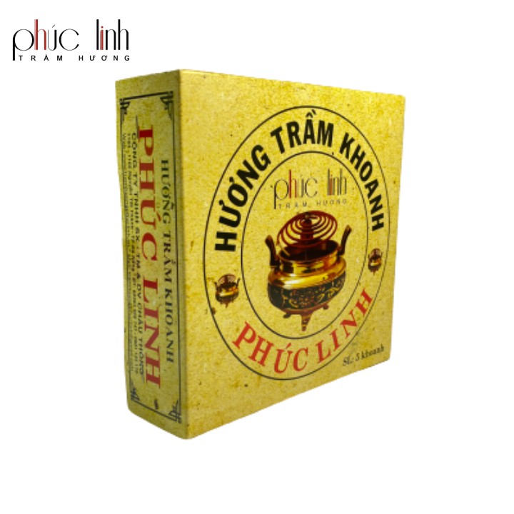 Nhang Khoanh Trầm Hương PHÚC LINH 3 ngày 5 Khoanh |Cháy Đều - Hương Trầm Dịu Nhẹ