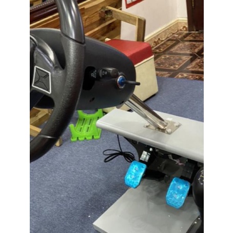 Vô lăng game Victor 2 Chân đế to chắc chắn quay 1080 Kèm Cần Số 5 số 1 số lùi, chân ga, côn, phanh Tập lái xe - học lái