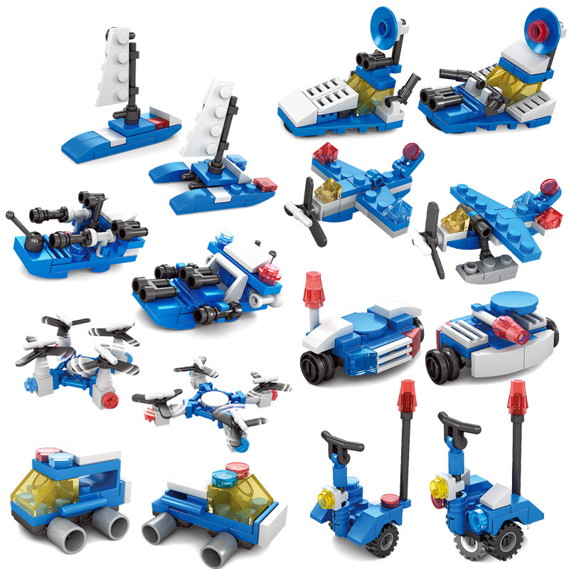 Dòng Lego City Xe mô hình cảnh sát PCCC mini Khối xây dựng câu đố Quà tặng sinh nhật đồ chơi trẻ em Tương thích với LEGOs