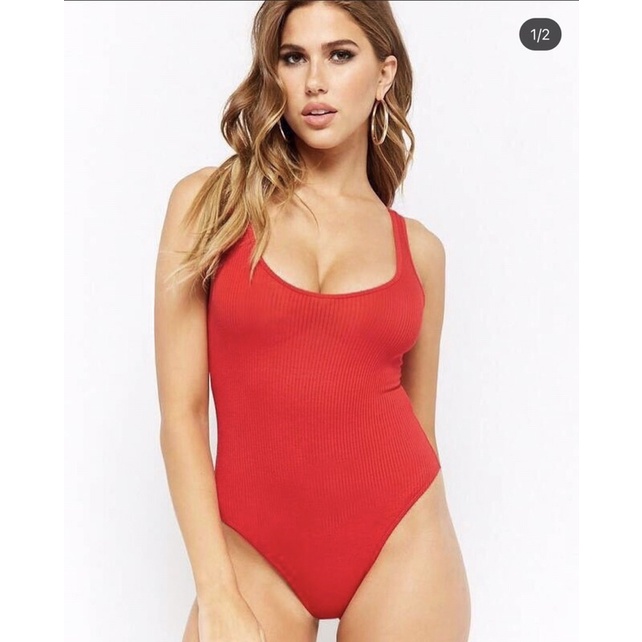 BEUCLOSET - Bodysuit thun gân nút bấm F21 | BigBuy360 - bigbuy360.vn