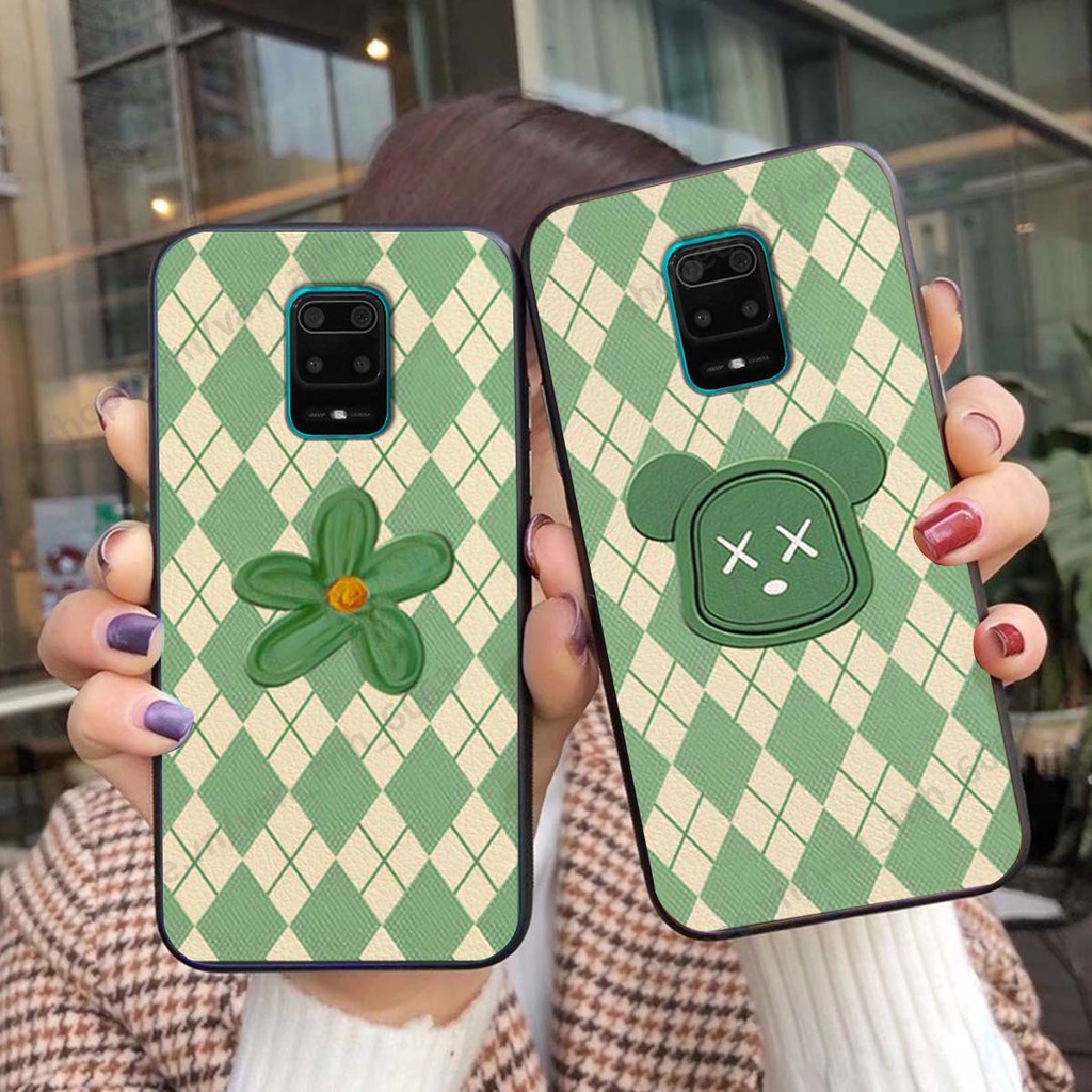 Ốp lưng Xiaomi Redmi Note 8 / Note 8 Pro in hình hoa, gấu rich bear nghệ thuật, thời trang