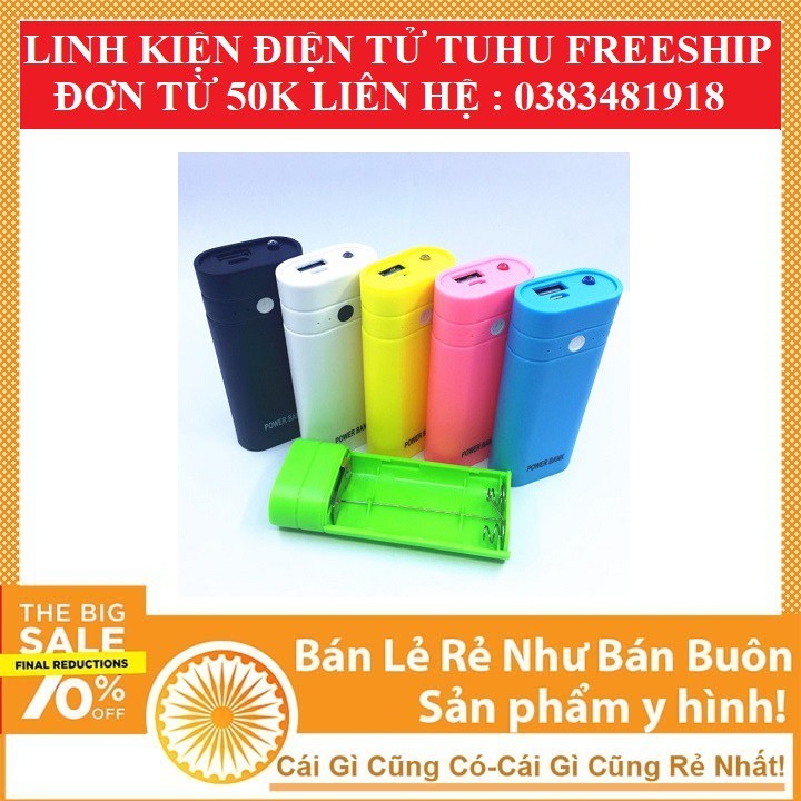 Box Sạc Dự Phòng 2 Cell 2A sạc pin 18650
