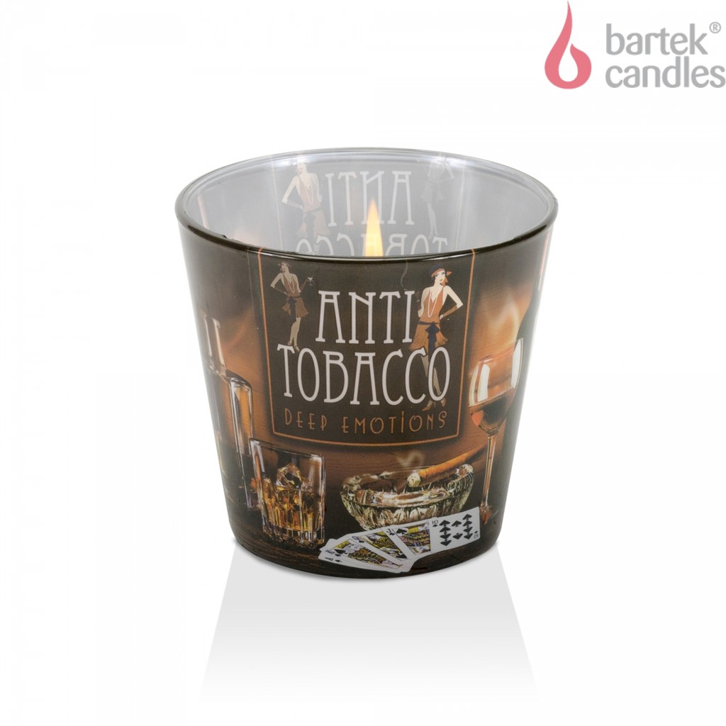 Ly nến thơm Bartek Candles BAT6016 Anti Tobacco 115g (Hương hỗ phách)