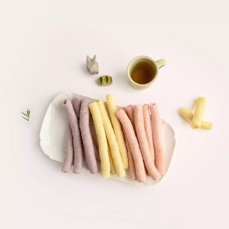 Bánh gạo lứt hữu cơ thanh dài BEBECOOK Hàn Quốc 7m