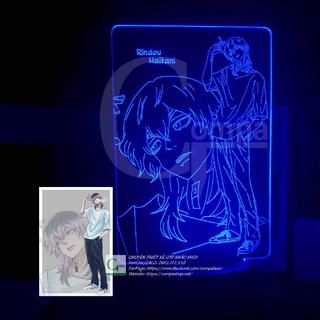 [ĐÈN NGỦ ANIME LED 3D] Đèn Ngủ Tokyo Revengers Rindou Haitani Type 01 ATKR0801 16 màu tùy chỉnh COMPASHOP