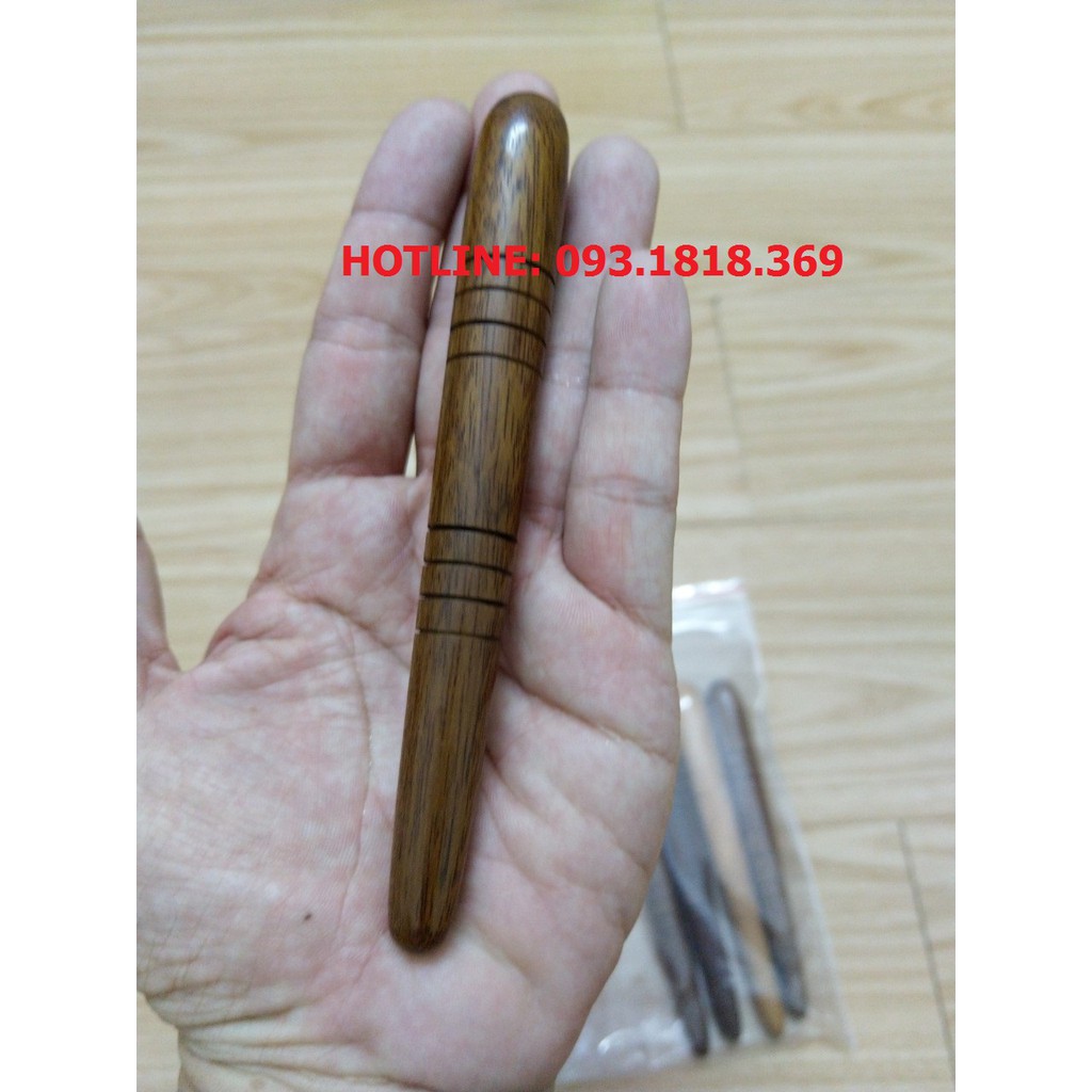 Cây ấn huyệt massage mặt 2 đầu (Bằng gỗ)