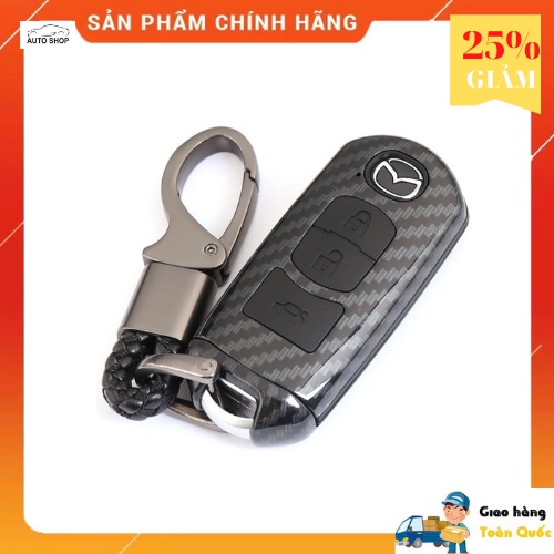 (Siêu Đẹp) ỐP Chìa Khóa Vân CACBON Cho xe MAZDA - Có Đủ : Mazda 2,3,6 ,CX5,CX8