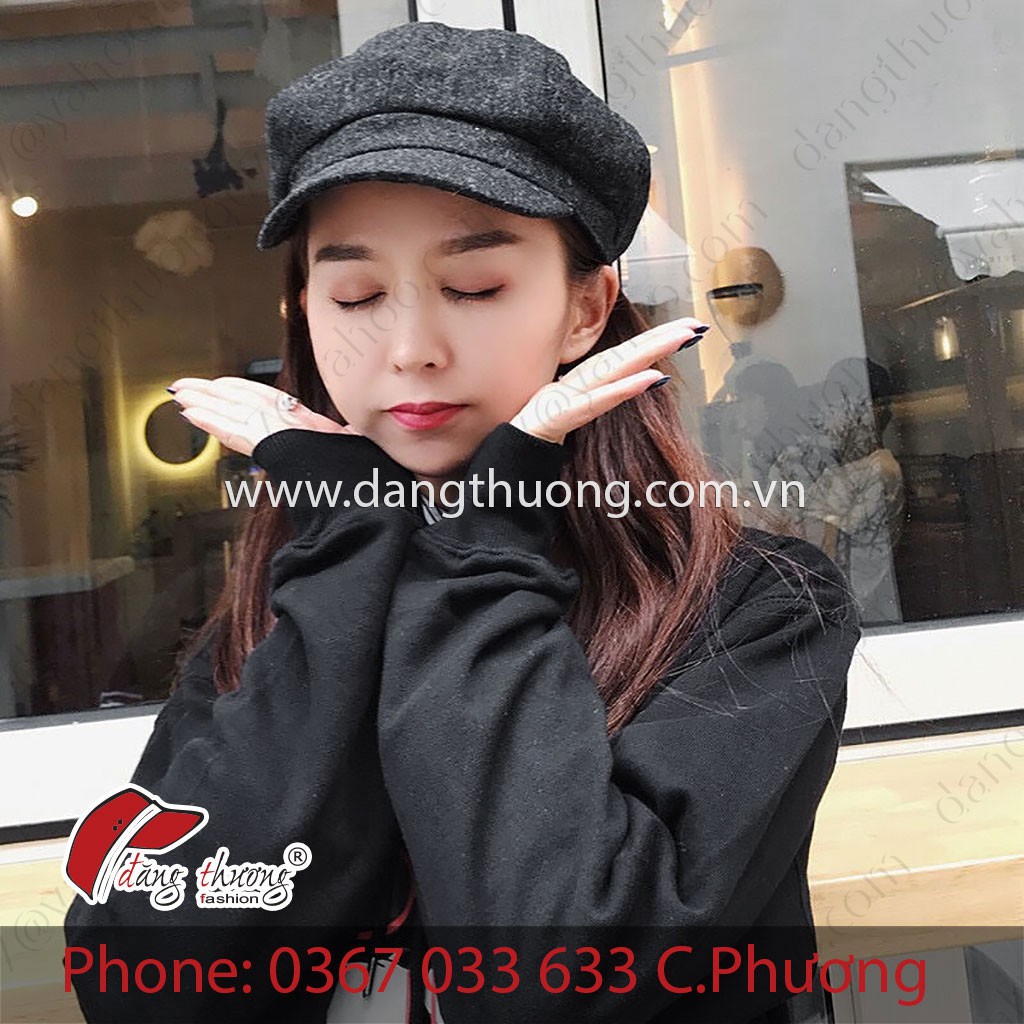Mũ nón kết beret baker boy lưỡi trai thời trang dạ nỉ HÌNH THẬT CLIP THẬT CAO CẤP