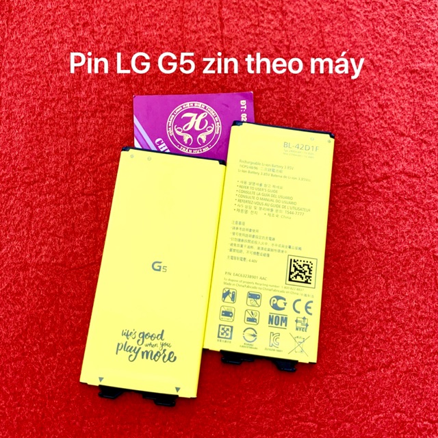 Pin LG G5 zin theo máy-mới 100%, kí hiệu trên pin BL-42D1F