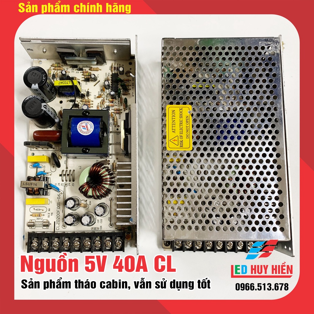 Nguồn led 5v 40a trong nhà, Nguồn 5v40a 200W