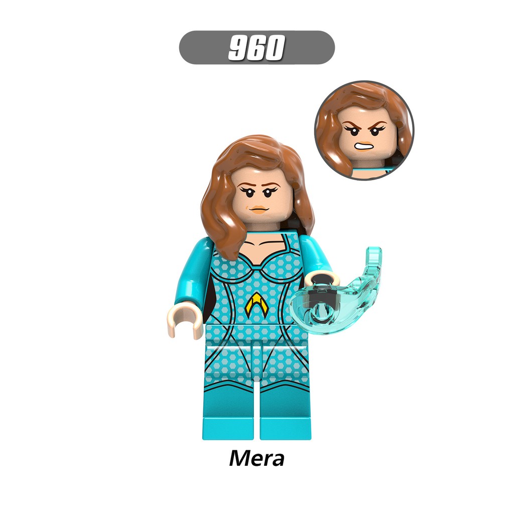 Minifigures Các Mẫu Nhân Vật Super Heroes Aquaman Flash Mera Supperman X0219