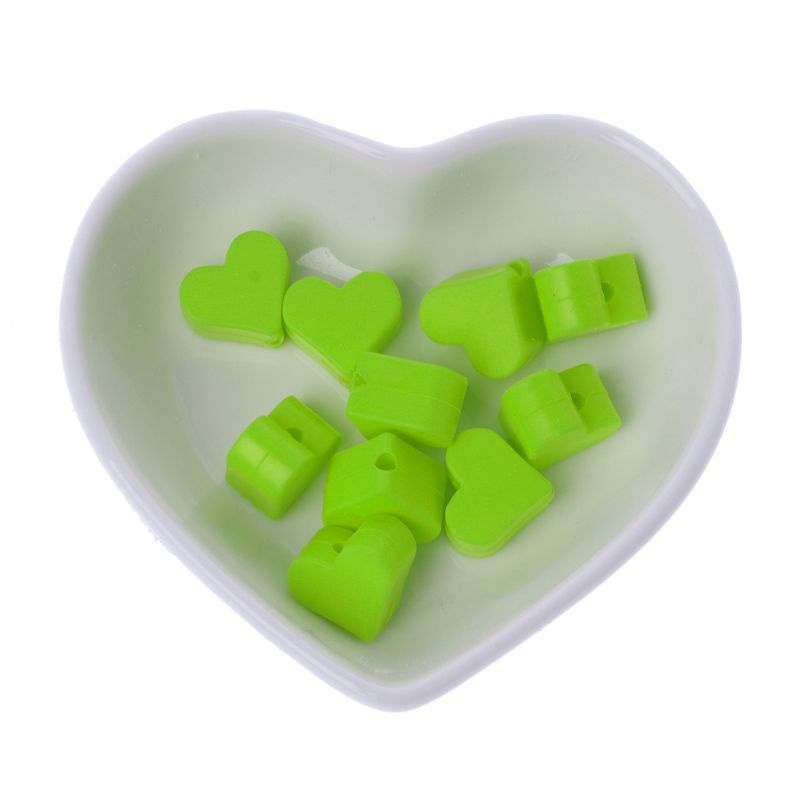 10 Hạt Silicone 15mm Tự Làm Móc Khóa Cho Bé