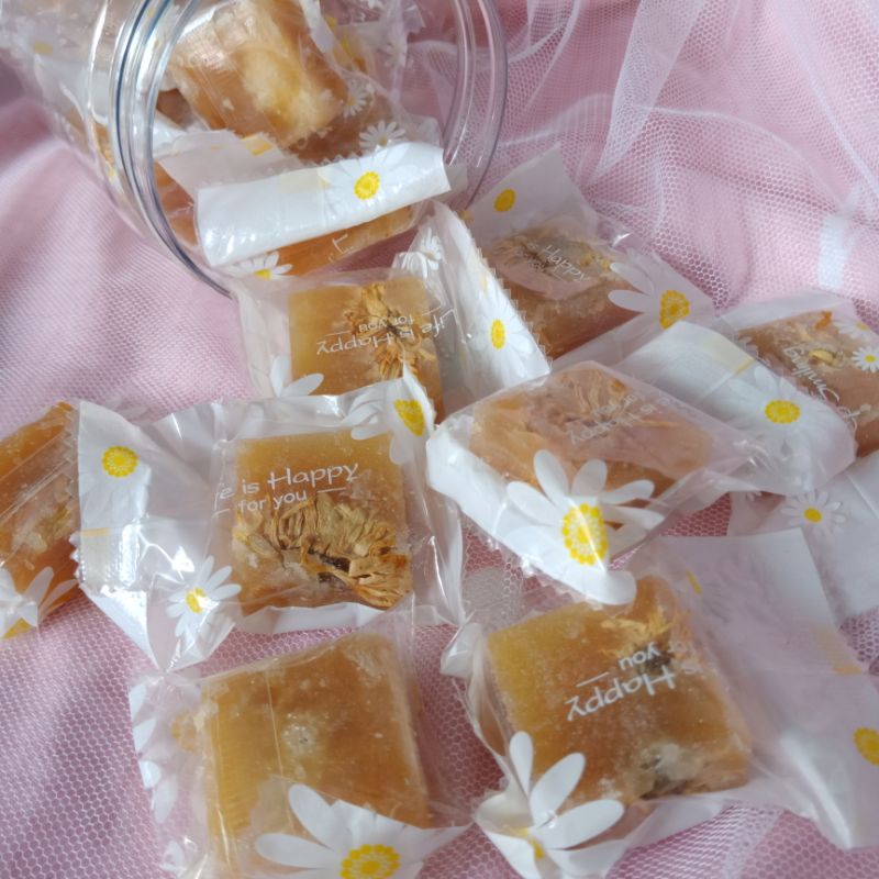 Viên Trà Hoa Cúc Đường Phèn Mật Ong | 100% Organic | Thanh Nhiệt - Giảm Ho - Đẹp Da - Ngủ Ngon