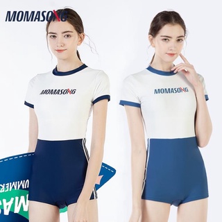 Momasong đồ bơi một mảnh dáng ôm phong cách nhật bản thời trang mùa xuân cho nữ