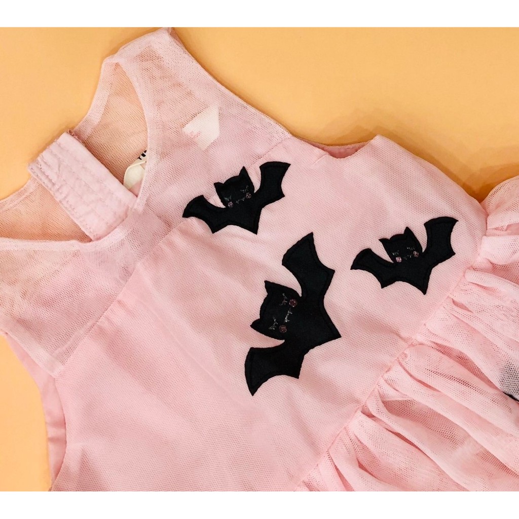 Đầm bé gái HM voan lưới hồng