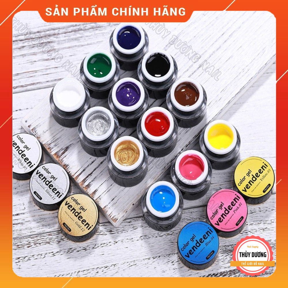 Gel vẽ Vendeeni loại tốt siêu đặc 10g chuyên dùng làm nail