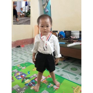 combo  Áo đôi sơ mi mẹ con huy89