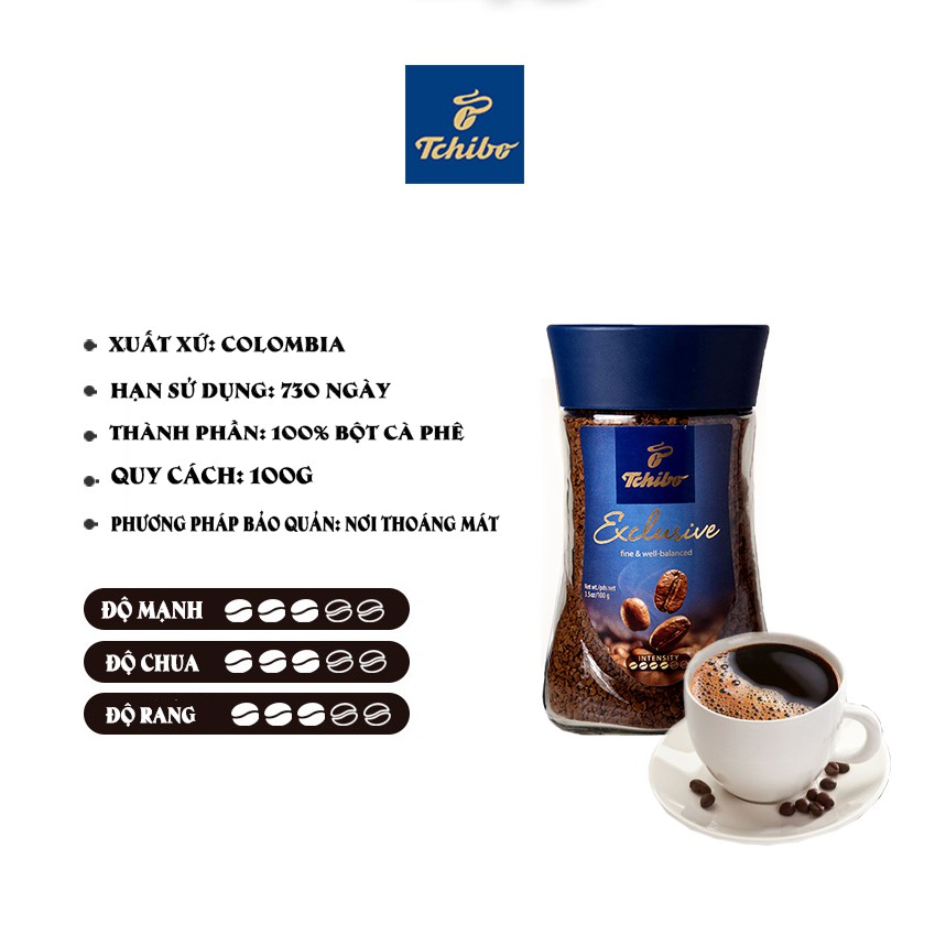 Cà phê hòa tan Tchibo Exclusive 100g | BigBuy360 - bigbuy360.vn