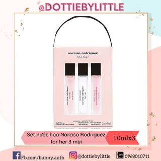 [BILL US] Set nước hoa Narciso Rodriguez for her mini 3 mùi