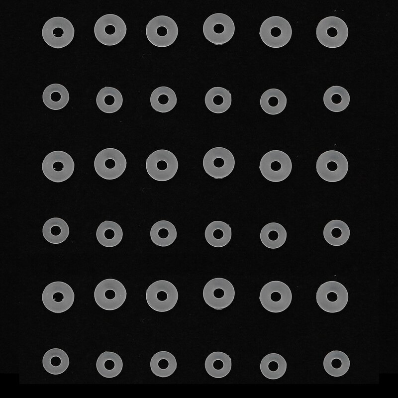 Set 25 vòng kẹp chắn hạt bằng cao su màu trắng an toàn cho vòng tay Pandora