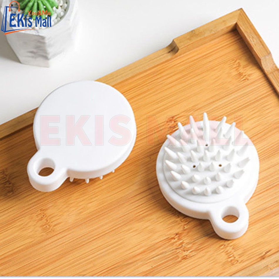 Bàn chải massage gội đầu Muji Nhật Bản Lược chải đầu Silicon Cao cấp