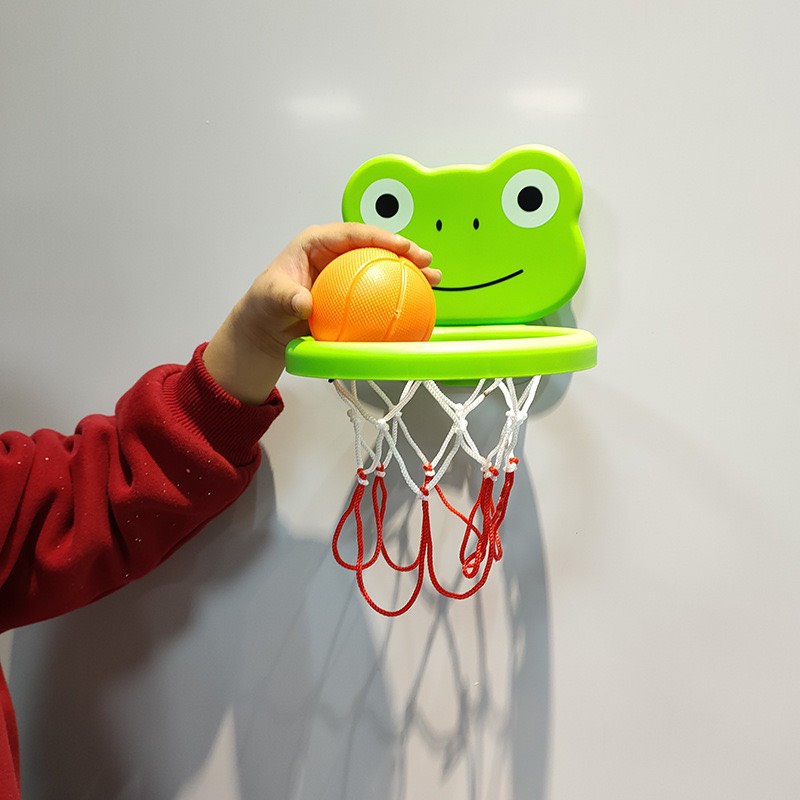 Bộ đồ chơi bóng rổ hình thú hít tường ngộ nghĩnh cho bé