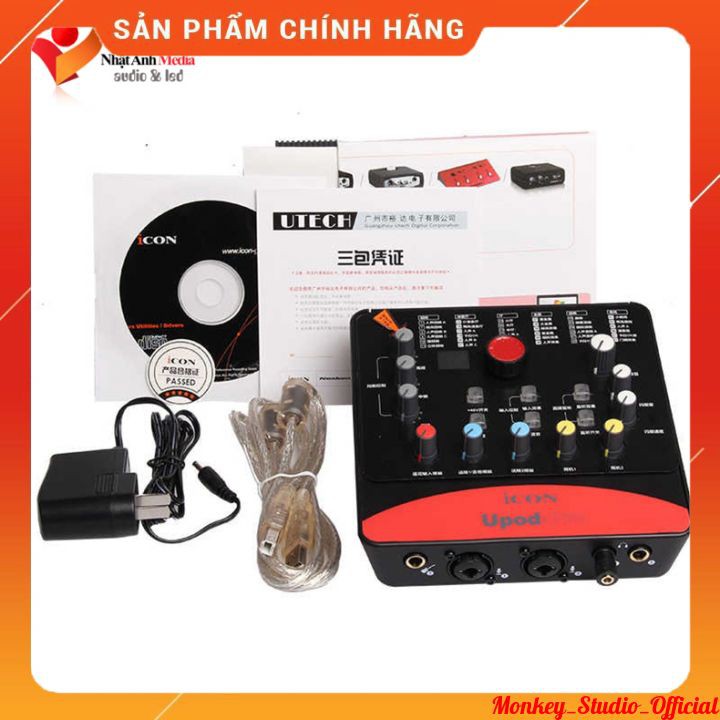 Soundcard ICON UPOD PRO ️ ⚡BH 1 NĂM⚡  Dùng Thu Âm Hát Livestream Âm Thanh Stereo 2 Kênh Sống Động Cực Hay