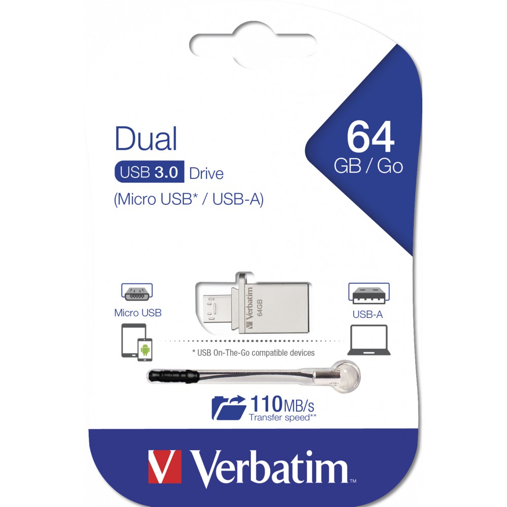 USB Verbatim Store'nGo OTG Micro USB 3.0 64 GB