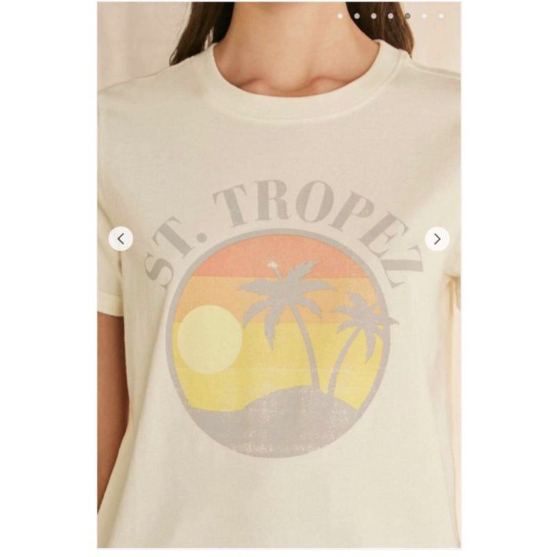 Áo thun kem ST.TROPEZ in