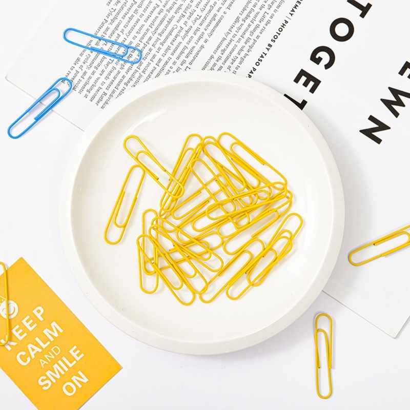 Bộ 600 Kẹp Giấy Bằng Kim Loại 28mm 50mm Tiện Dụng Cho Trường Học / Văn Phòng