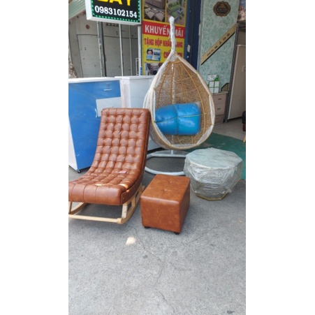 Ghế thư giãn đọc sách bập bênh Juno Sofa rộng 60 cm x dài 1m2 x cao 95 cm