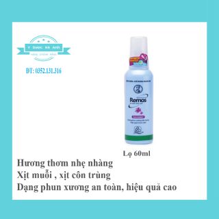 (CHÍNH HÃNG) Xịt chống muỗi Remos chai 60ml