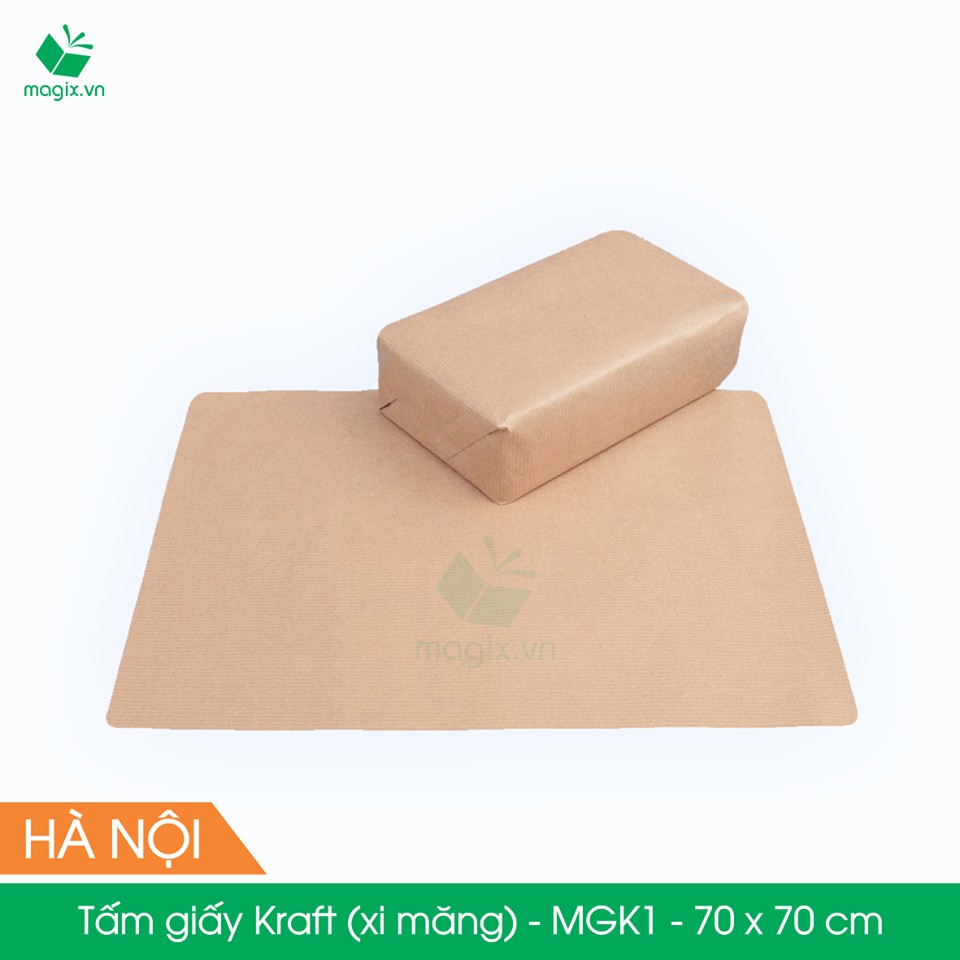 50 tấm giấy Kraft (xi măng) gói hàng - MGK1 - 70x70 cm