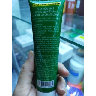 sửa rửa mặt nha đam collagen