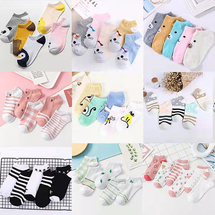 Tất nữ cổ ngắn - Vớ nữ dễ thương nhiều mẫu( giao ngẫu nhiên) DUASHOP.