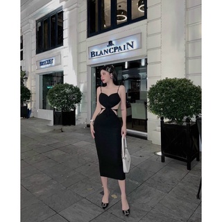 ĐẦM BODY👗2DÂY TK KHOÉT EO HỞ LƯNG SEXY🤩