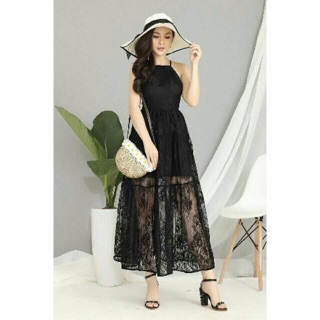 Đầm maxi ren 2 dây May