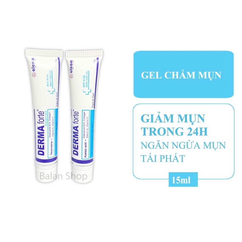 Giảm Thâm mụn, mờ sẹo DERMA FORTE- 15g Bản Thường & Advanced