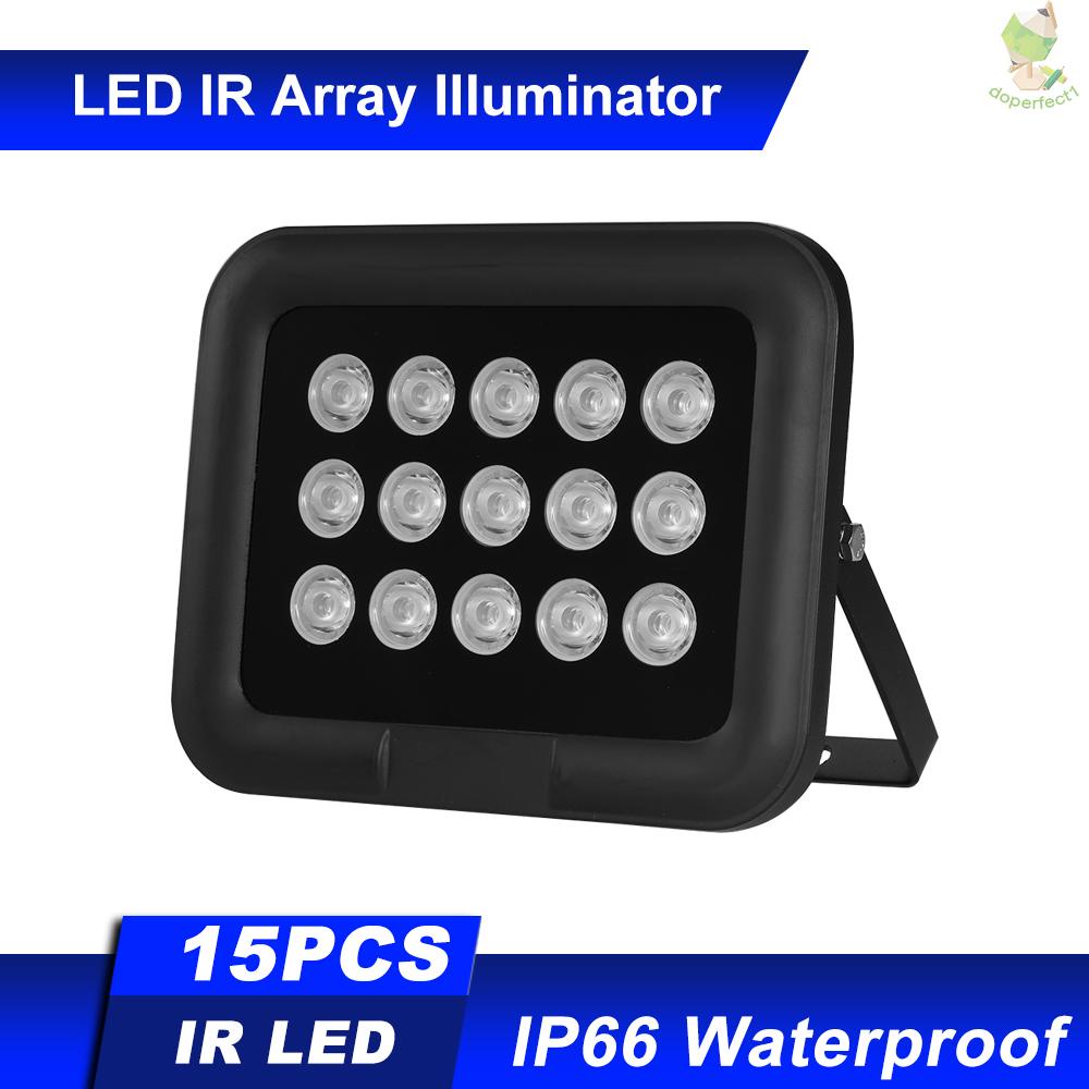 Bộ 15 Đèn Led Hồng Ngoại Góc Rộng Ir Chống Thấm Nước Cho Máy Quay An Ninh Cctv