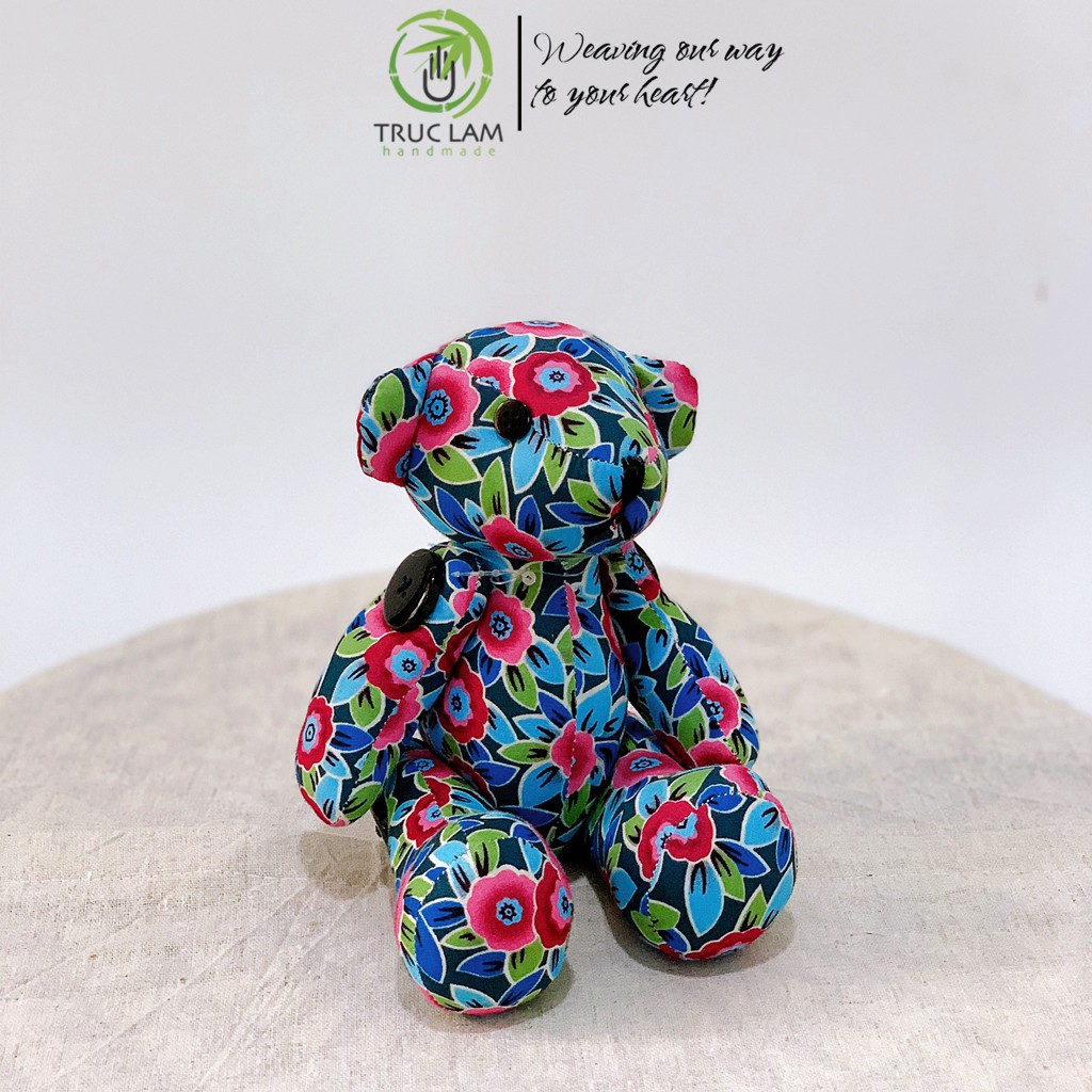 Đồ Chơi Cho Bé Thú Nhồi Bông Hình Gấu Teddy Bông Gòn Cao Cấp Cỡ Nhỏ – Trúc Lâm Handmade