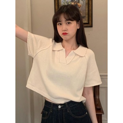 Áo Thun Polo Ngắn Tay Dáng Rộng Xinh Xắn Dành Cho Nữ 2020 | BigBuy360 - bigbuy360.vn