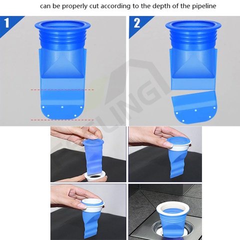 A-LIFE Nắp Đậy Ống Thoát Nước Sàn Nhà Bằng Silicon Khử Mùi Hôi Ngăn Mùi Hôi