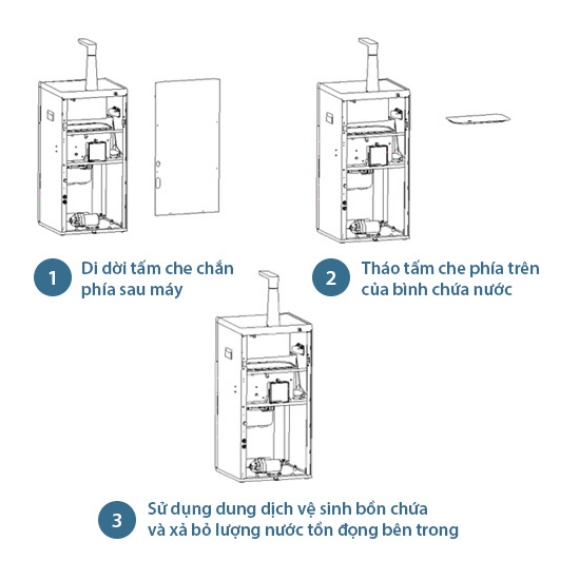 Máy lọc nước RO nóng lạnh Toshiba TWPW1905SV(MB) Hàng Chính Hãng